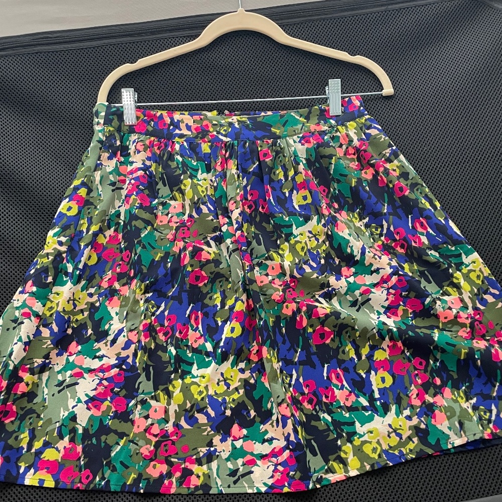 Multicolored floral skirt
